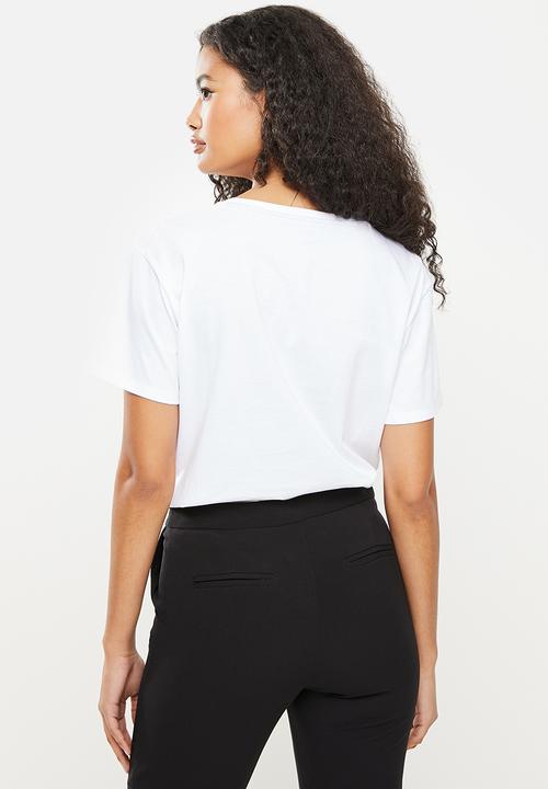 POLO - Clarissa short sleeve logo T-shirt - white