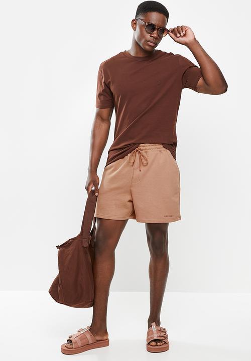 Jonathan D - Remy relaxed fit sweatshorts - tawny birch