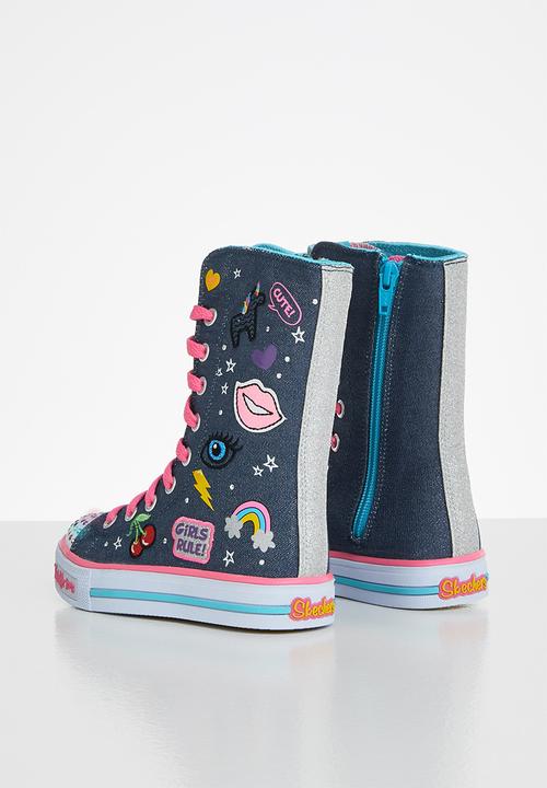Skechers - Shuffles-patch play - dark multi