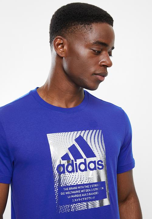 adidas Performance - Bos bx fl t - bold blue/silver foil