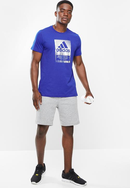 adidas Performance - Bos bx fl t - bold blue/silver foil