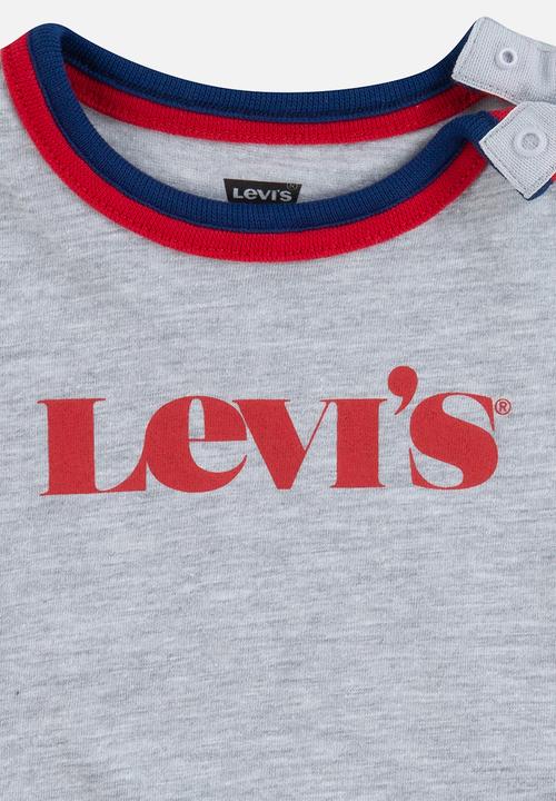 Levi’s® - Short sleeve graphic ringer tee - light gray heather