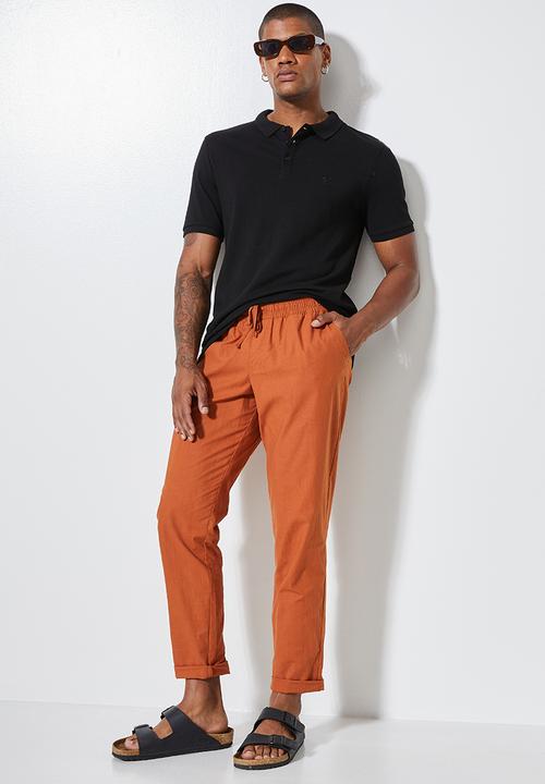Superbalist - Luka slim pique golfer - black 