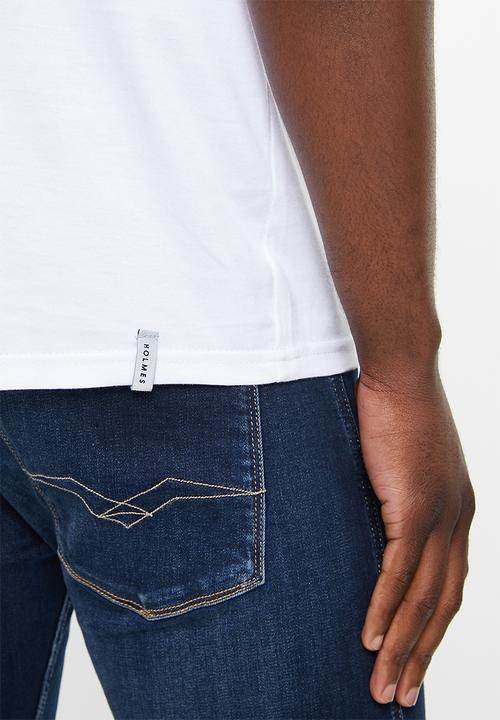 Holmes Bro's - Wildlife hippo short sleeve tee - white