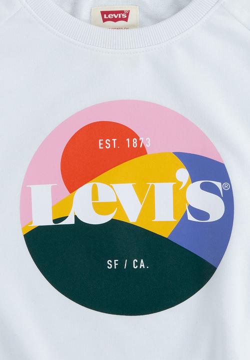 Levi’s® - Levi's high rise raglan crew - white