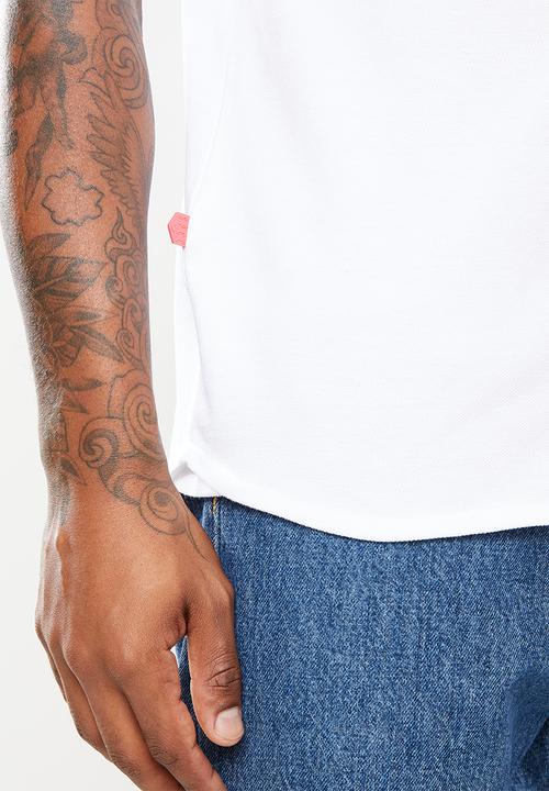 S.P.C.C - Hilton regular fit button through, knit shirt - optical white