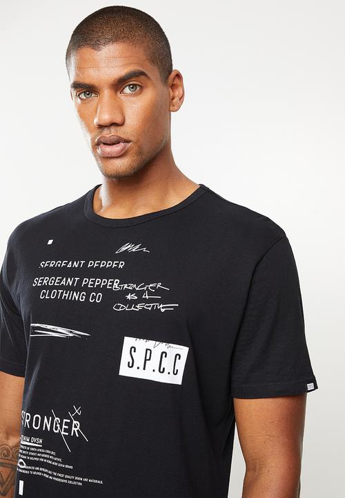 S.P.C.C - Grenier relaxed fit straight hem tee - black