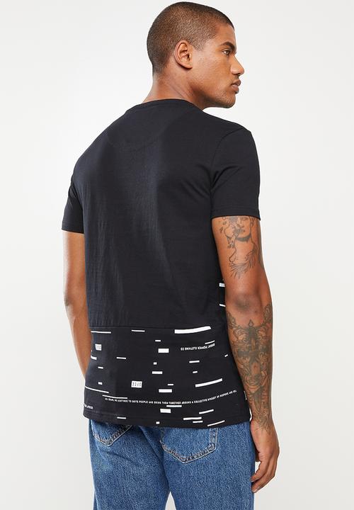 S.P.C.C - Heigl regular fit straight hem tee - black