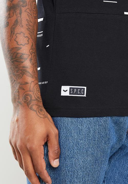 S.P.C.C - Heigl regular fit straight hem tee - black