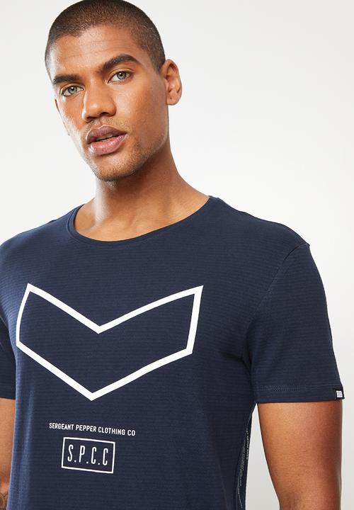S.P.C.C - Arquette regular fit side slit straight hem tee - ink