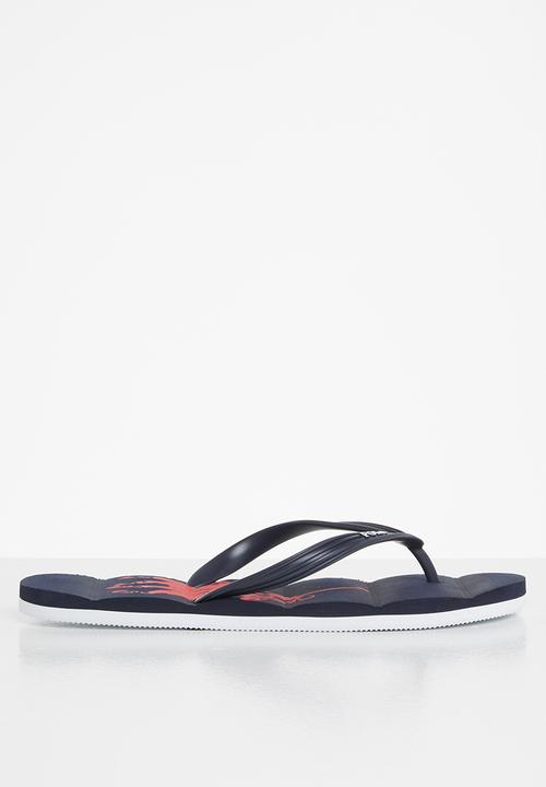 POLO - Chester big pony flip-flop - navy
