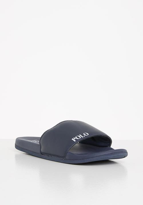 POLO - Cameron plain pool sandal - navy