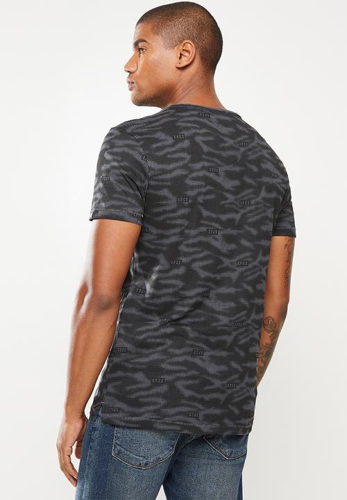 S.P.C.C - Perry regular fit straight hem tee - charcoal