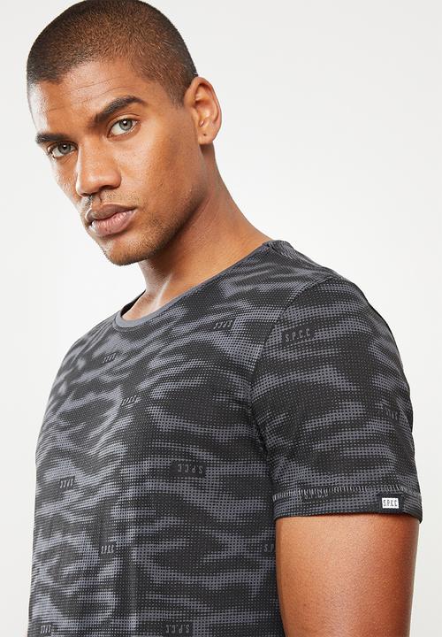 S.P.C.C - Perry regular fit straight hem tee - charcoal