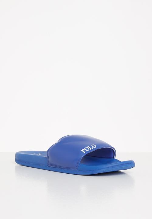POLO - Cameron plain pool sandal - cobalt