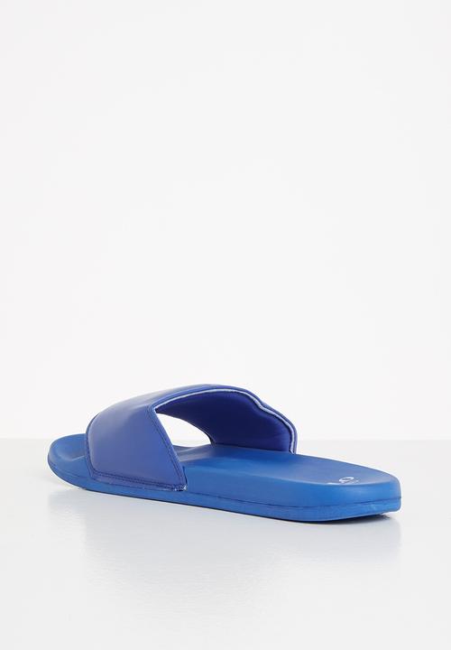 POLO - Cameron plain pool sandal - cobalt