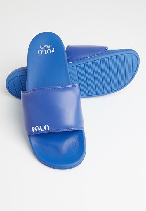 POLO - Cameron plain pool sandal - cobalt