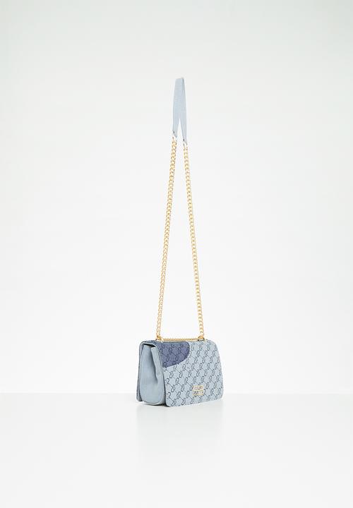 SISSY BOY - All over sb denim crossbody - blue