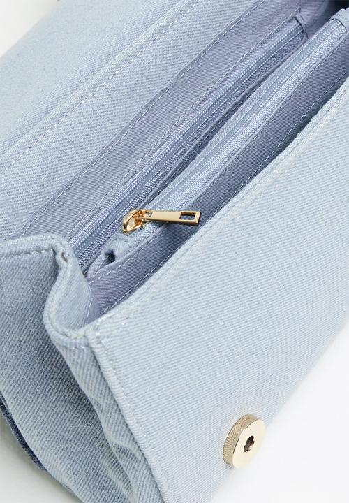 SISSY BOY - All over sb denim crossbody - blue
