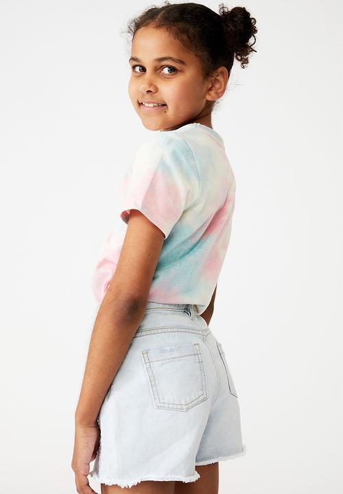Cotton On - License short sleeve tee - lcn mat barbie logo/rainbow tie dye