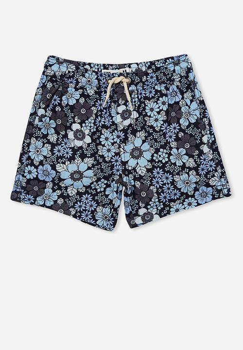 Cotton On - Los cabos short - navy blazer/floral