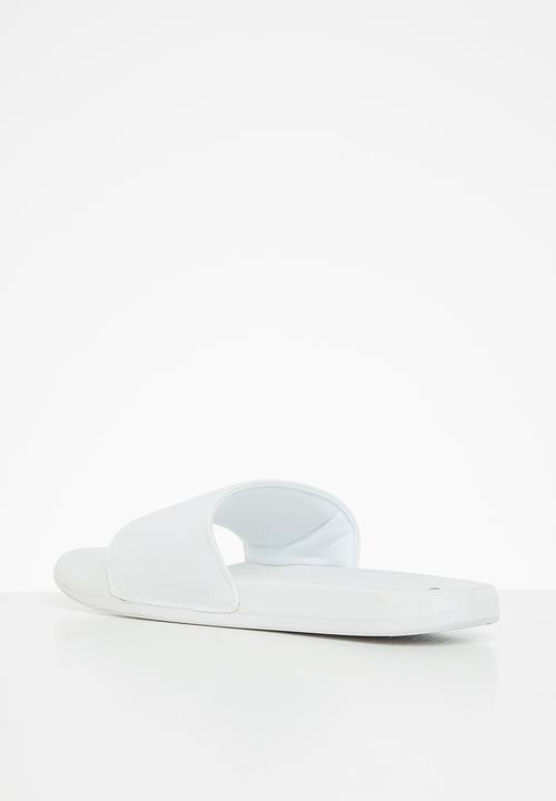 POLO - Cameron plain pool sandal - white