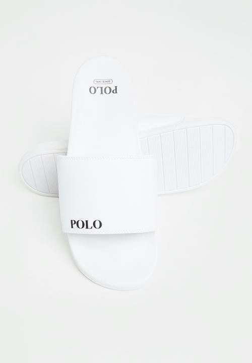 POLO - Cameron plain pool sandal - white