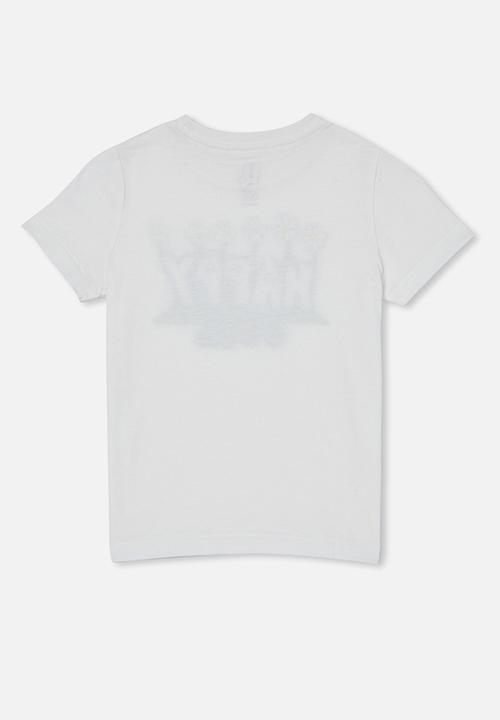 Cotton On - Max short sleeve tee - retro white/happy soul