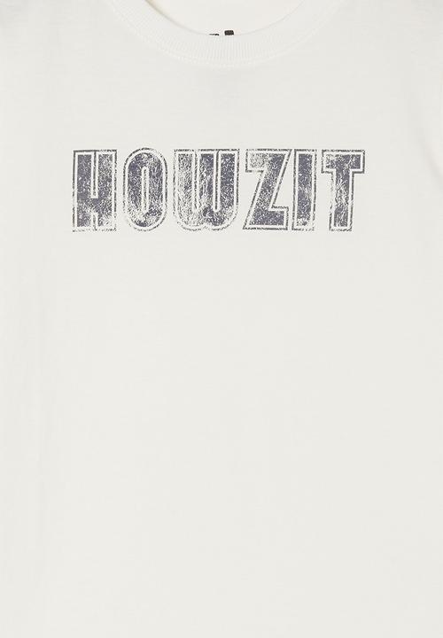 Cotton On - Max short sleeve tee - retro white/howzit!