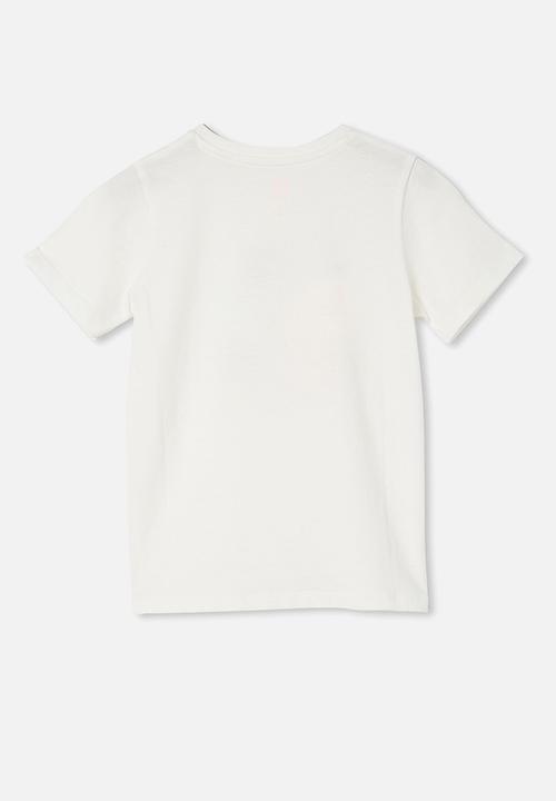 Cotton On - Penelope short sleeve tee - vanilla/love grows here