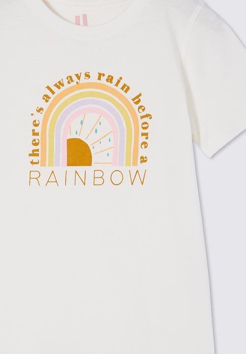 Cotton On - Penelope short sleeve tee - vanilla/always rain