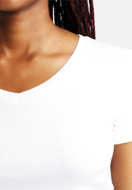 Vero Moda - Laila Rib V-Neck Tee