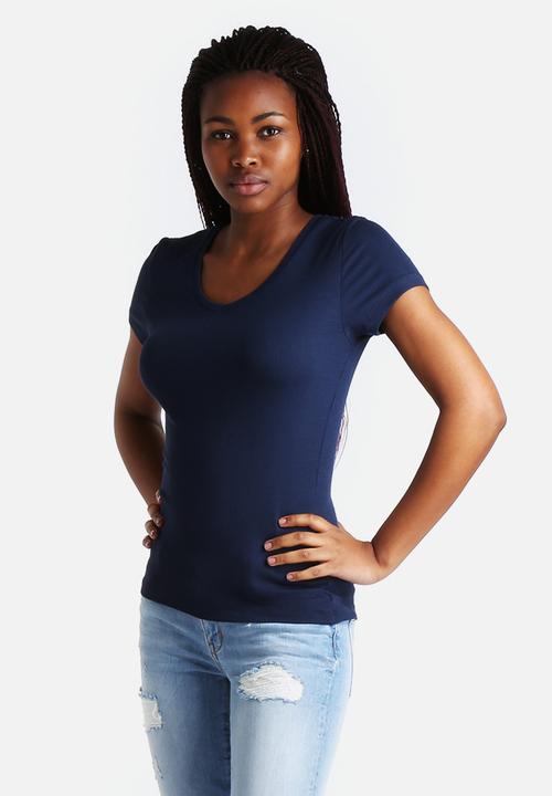 Vero Moda - Laila Rib V-Neck Tee