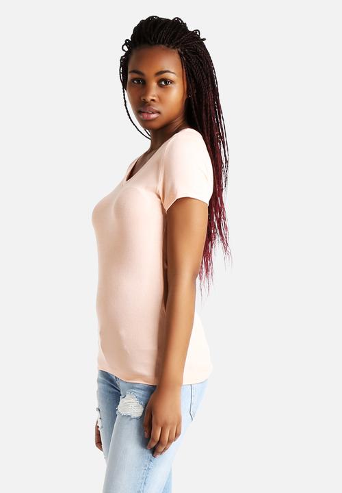 Vero Moda - Laila Rib V-Neck Tee