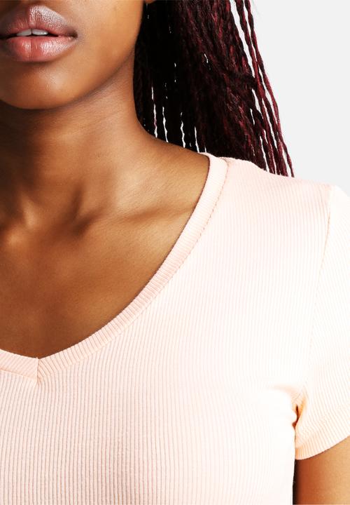 Vero Moda - Laila Rib V-Neck Tee