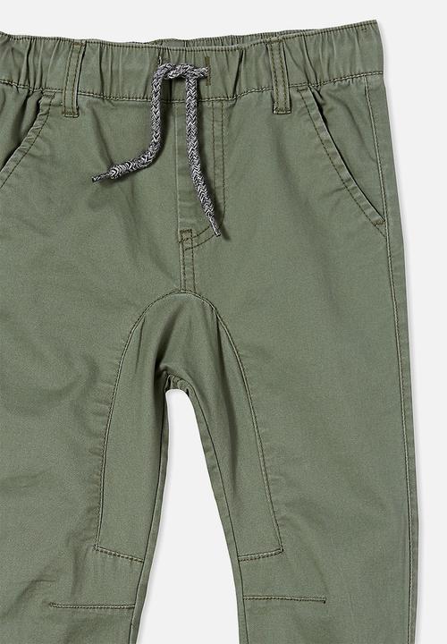 Cotton On - Logan cuffed pants - swag green