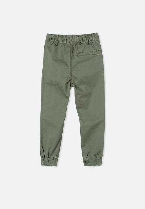 Cotton On - Logan cuffed pants - swag green