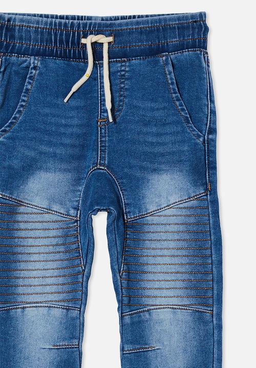 Cotton On - Slouch jogger jean - bondi mid blue