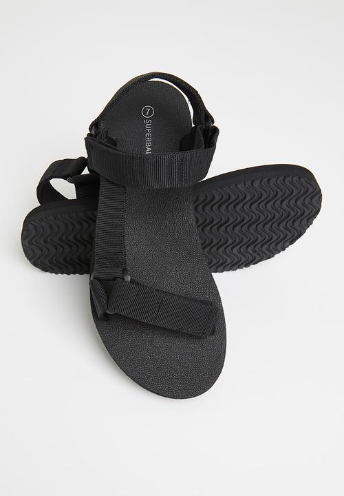 Superbalist - Sporty strap sandal - black