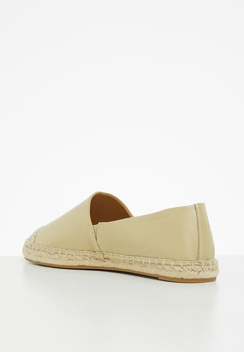 POLO - Fatima embossed leather espadrille - gold