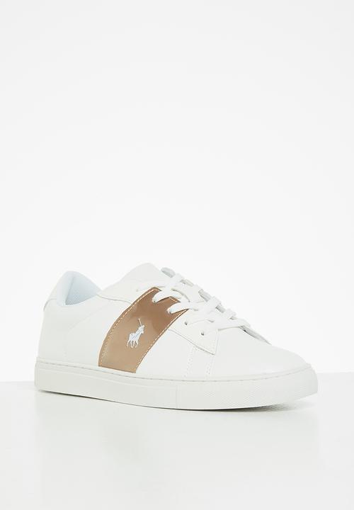 POLO - Jade side flash sneaker - white & gold