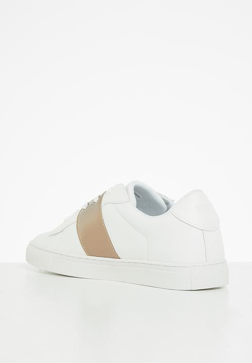 POLO - Jade side flash sneaker - white & gold