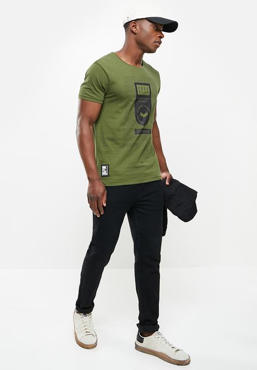 S.P.C.C - Stone regular fit straight hem tee - surplus