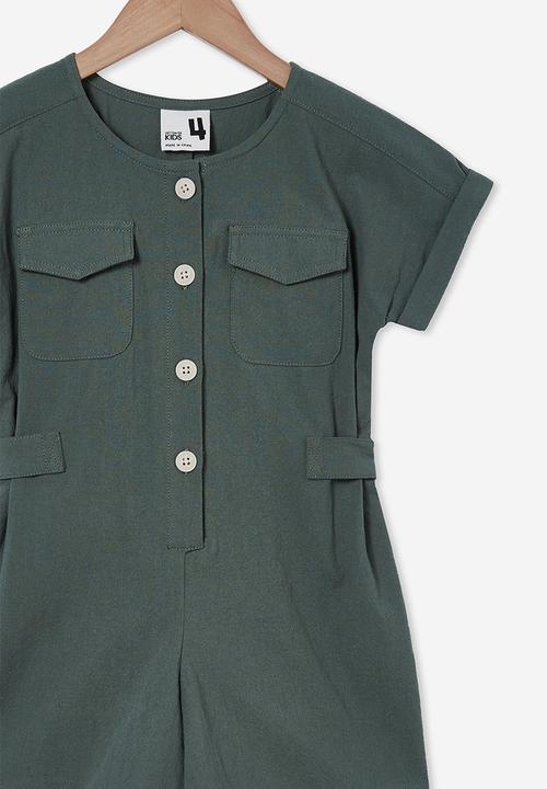 Cotton On - Reece playsuit - swag green