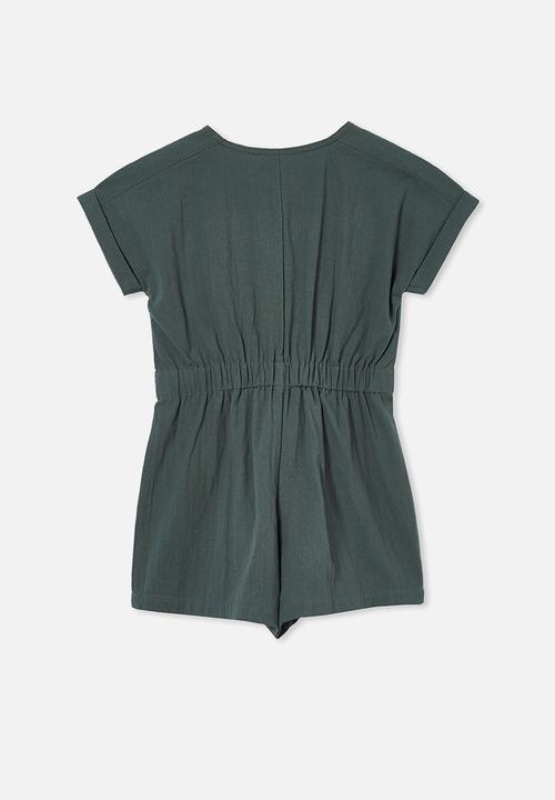 Cotton On - Reece playsuit - swag green