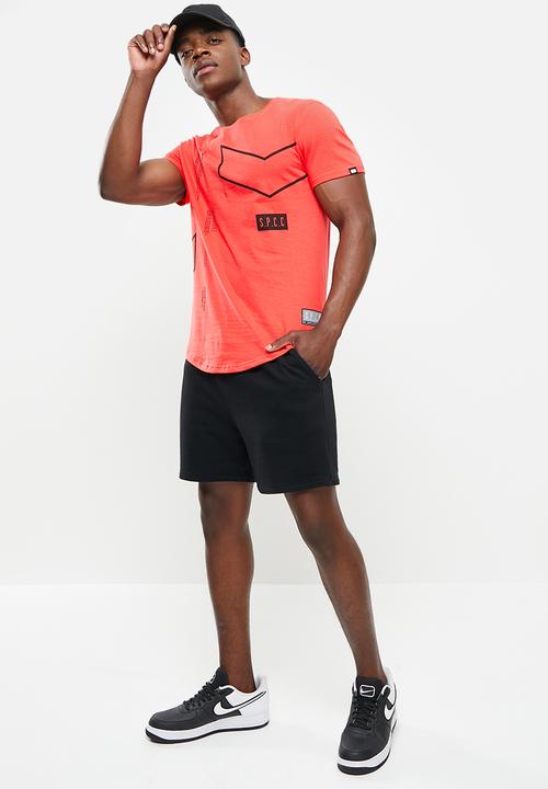 S.P.C.C - Blunt regular fit scooped hem tee - tigerlily