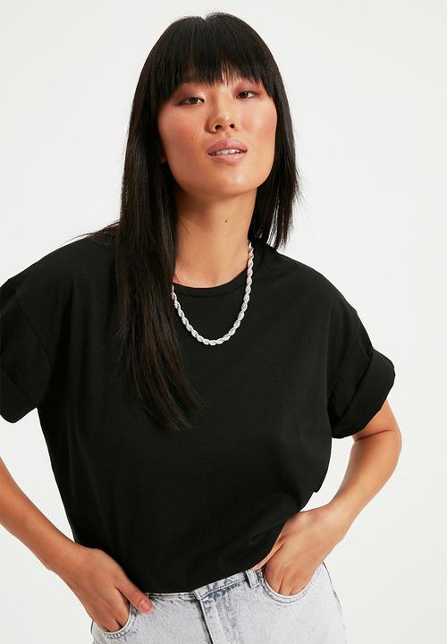 Trendyol - Siyahwo T-shirt - black
