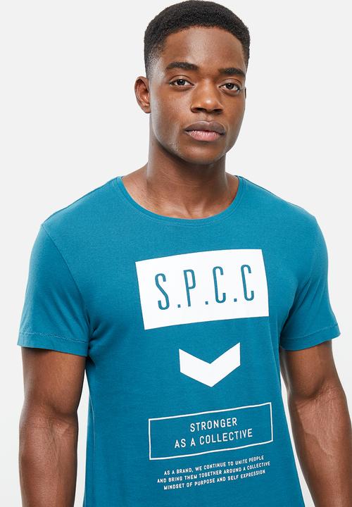 S.P.C.C - Oliver regular fit straight hem tee - cyber teal