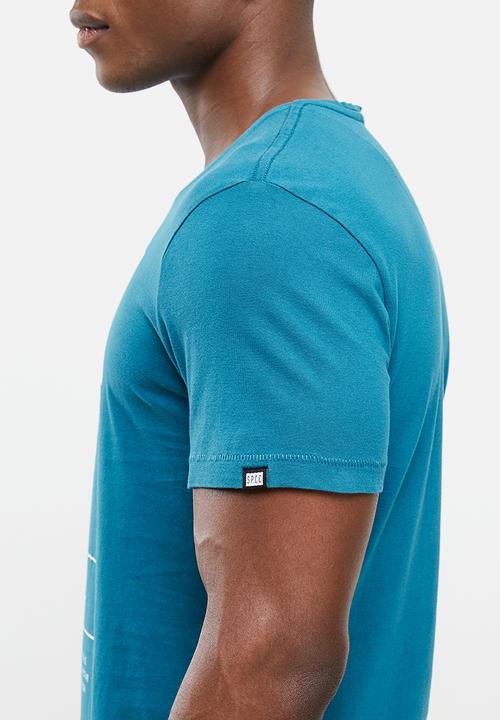 S.P.C.C - Oliver regular fit straight hem tee - cyber teal