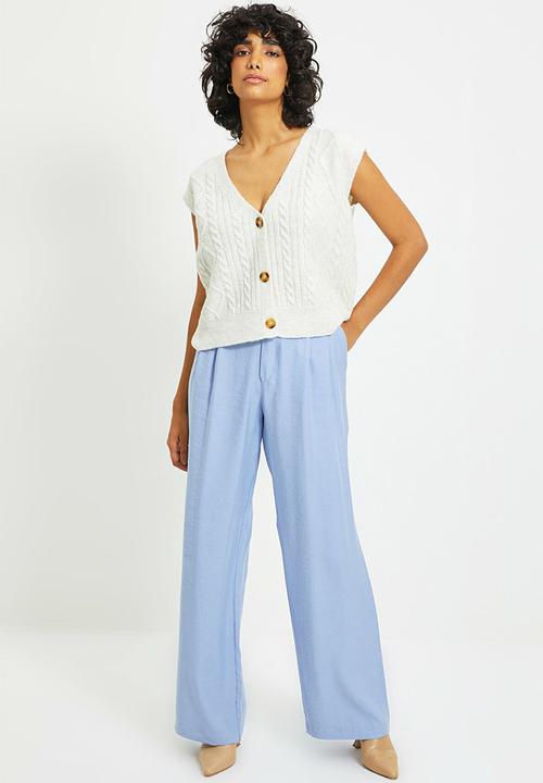Trendyol - Buttoned Knit sweater - ecru